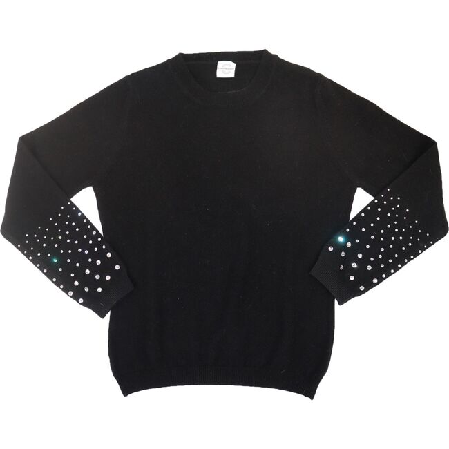 Women's Cashmere Sweater, Black - Sweaters - 1