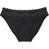 Women's Alice Bikini Period Panty, Black - Period Underwear - 1 - thumbnail
