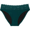 Women's Alice Bikini Period Panty, Dark Green - Period Underwear - 1 - thumbnail