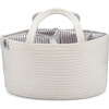 Rope Diaper Caddy, White - Diaperings - 1 - thumbnail