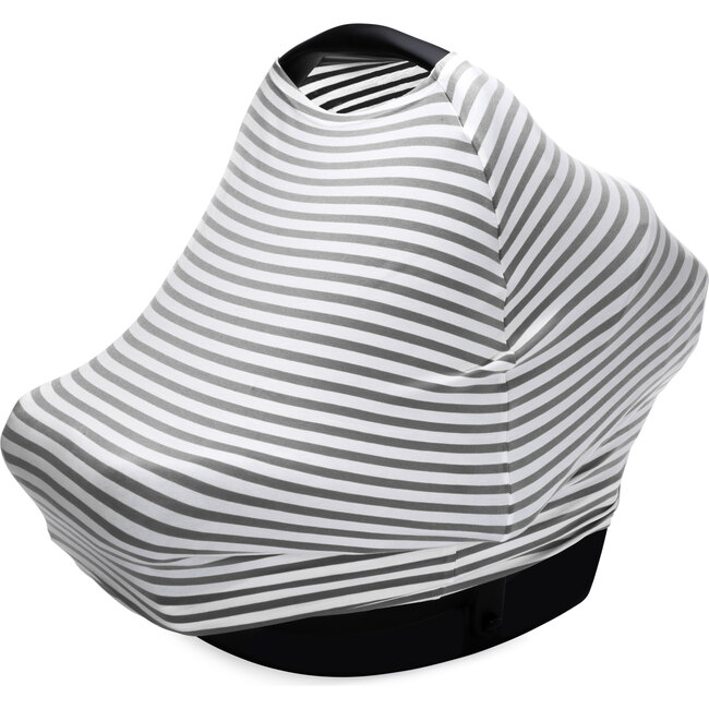 Multi-use Cover, Gray and White Stripes - Nursing Covers - 1