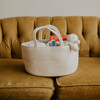 Rope Diaper Caddy, White - Diaperings - 2