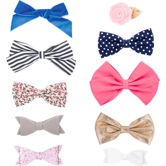 Essentials Set, 10 Pack of Bow Clips - Bows - 1