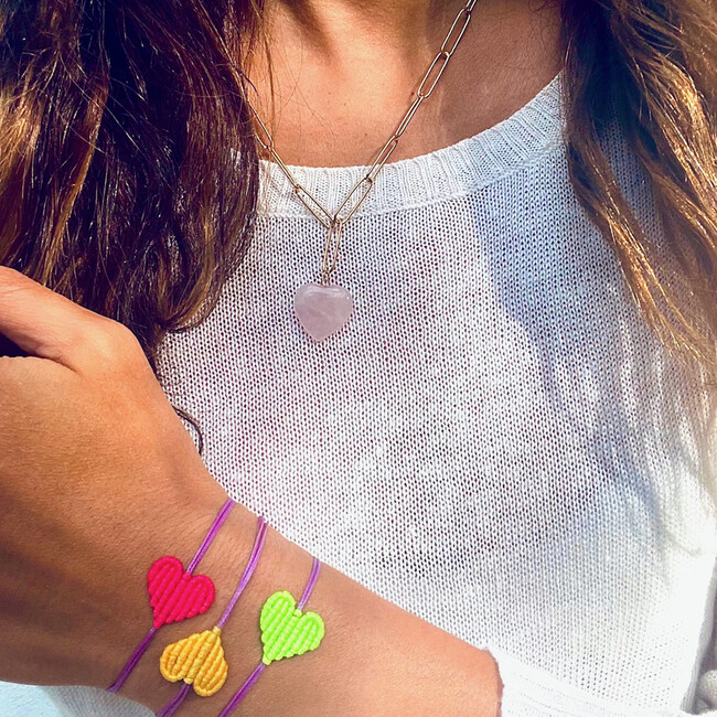 Rose Quartz Gem Chain Necklace - Necklaces - 3
