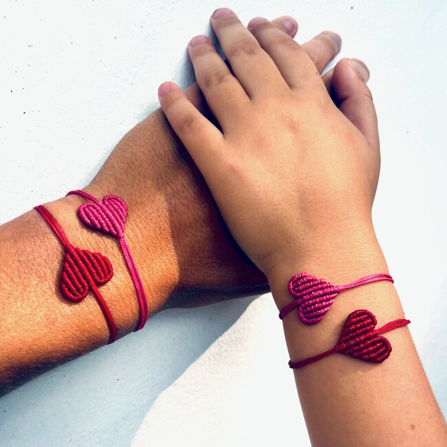 Mommy & Me Rose Heart Bracelet Bundle