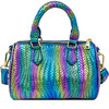 Mermaid Scale Duffle Handbag, Purple - Bags - 1 - thumbnail