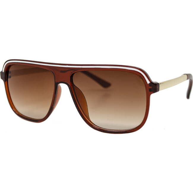 Retro Flight Sunglasses, Brown