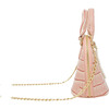 Patant Crocodile Moon Pearl Handbag, Pink - Bags - 2