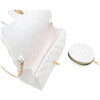Jelly Quilted Heart Lock Bag w/Coinpurse, White - Bags - 3
