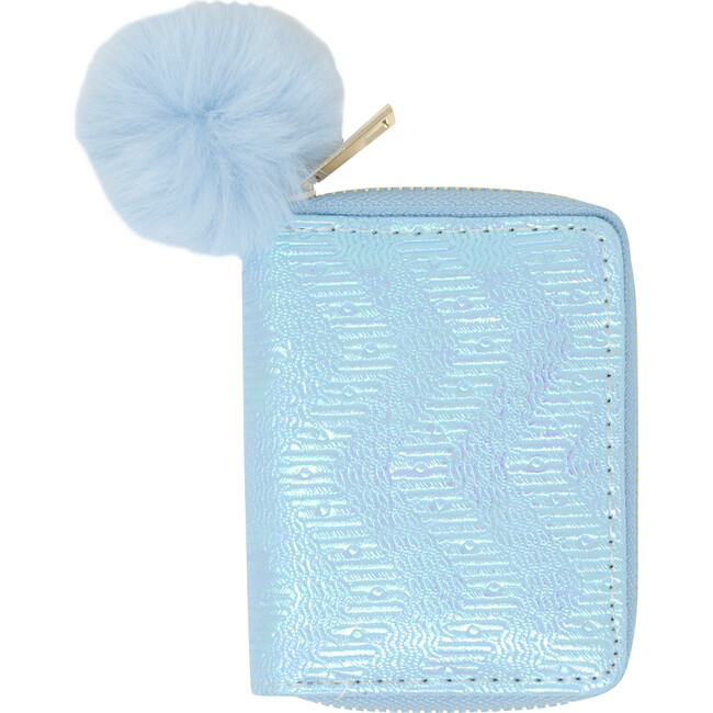 Shiny Wave Wallet, Blue
