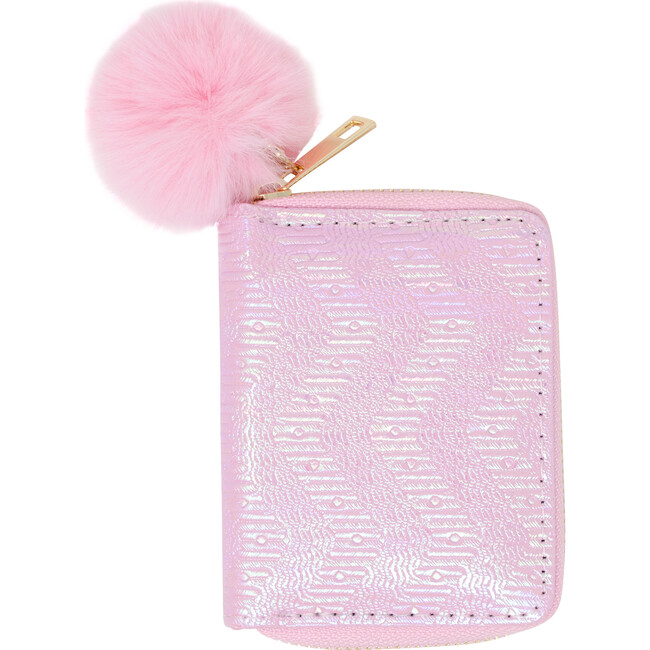 Shiny Wave Wallet, Pink