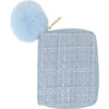 Tweed Wallet, Blue - Bags - 1 - thumbnail