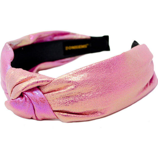 Shiny Knotted Hairband, Pink