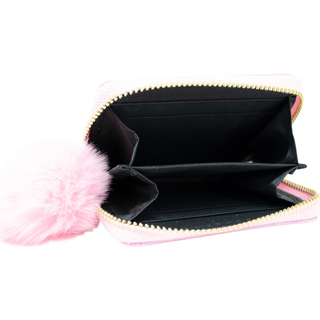 Shiny Wave Wallet, Pink - Bags - 2