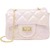 Classic Quilted Mini Handbag, Pearl - Bags - 1 - thumbnail