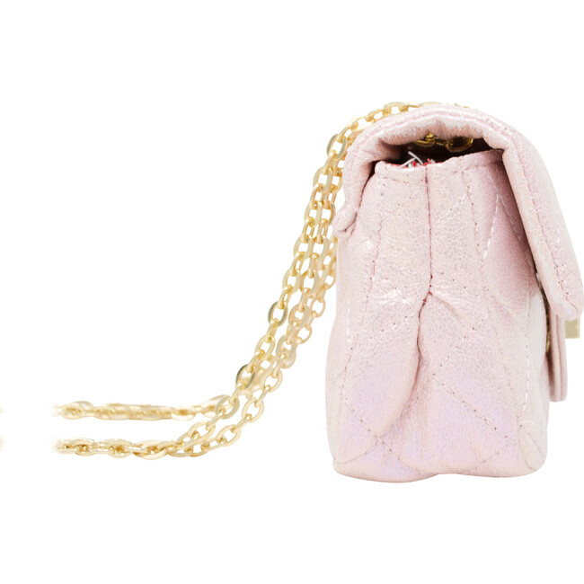 Classic Quilted Mini Handbag, Pearl