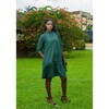 Women's Jacket Dress, Olive - Dresses - 2