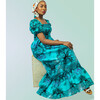 Women's Rachel Dress, Turquoise - Dresses - 4