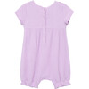 Embroidery and Tassels Romper, Purple - Rompers - 2 - thumbnail