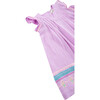Flutter Sleeve Dress, Purple - Dresses - 3
