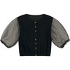 Muslin Fairy Blouse, Black - Blouses - 1 - thumbnail