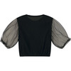 Muslin Fairy Blouse, Black - Blouses - 3