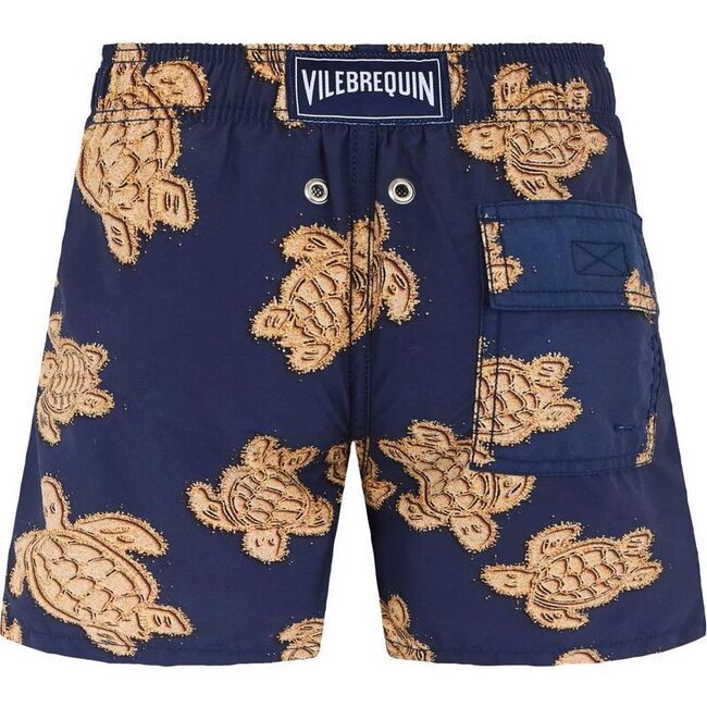 Sand Turtles Jim Swim Trunks, Navy - Swim Trunks - 2