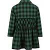 Plaid Jersey Dress, Green - Dresses - 2