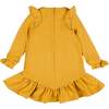 Ruffled Tassle Dress, Yellow - Dresses - 2