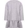 Flower Jersey Dress, Gray - Dresses - 2