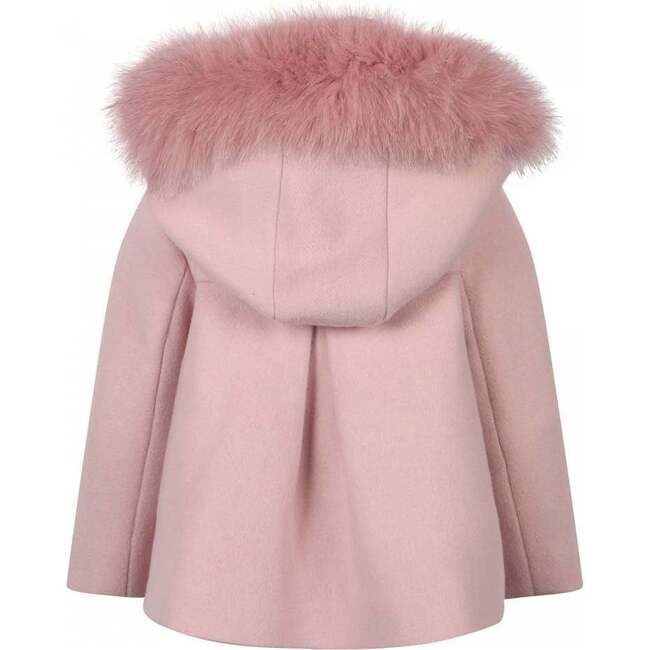 Fur Peacoat, Pink