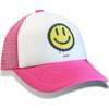 Smiley Face Hat, Hot Pink - Hats - 3