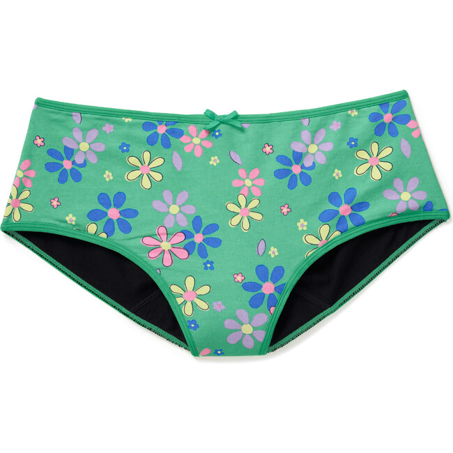 Blake Midi Brief Period Panty, Floral Green