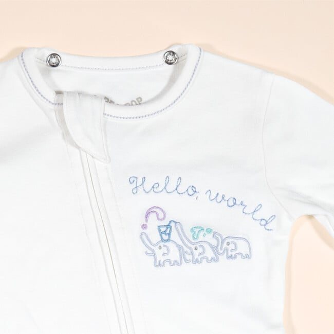 The Babysuit with Bib, Effervescent Elephants - Onesies - 3