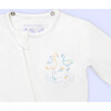 The Babysuit with Bib, Rainbow Flamingos - Onesies - 2