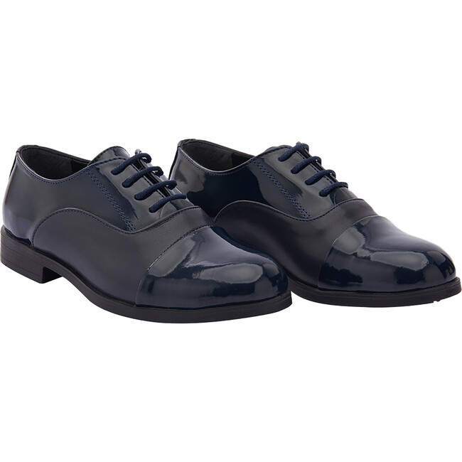 Patent Oxford Shoes, Navy