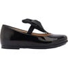 Patent Elastic Bow Flats, Black - Mary Janes - 2