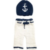 Hudson Anchor Newborn Set, Navy and White - Mixed Apparel Set - 1 - thumbnail