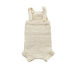 Handknit Romper, Cream - Rompers - 2