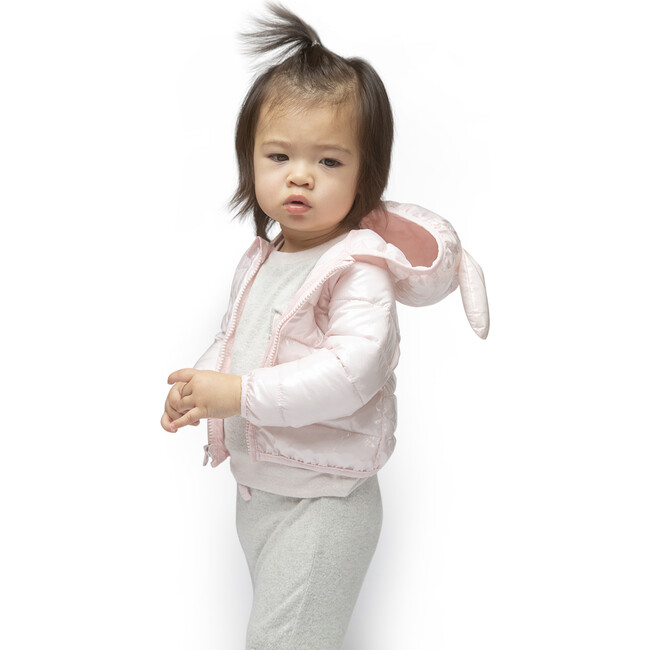 Packable Character Jacket, Pink Bunny