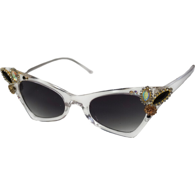 Jewel Sunglasses, Clear - Sunglasses - 1