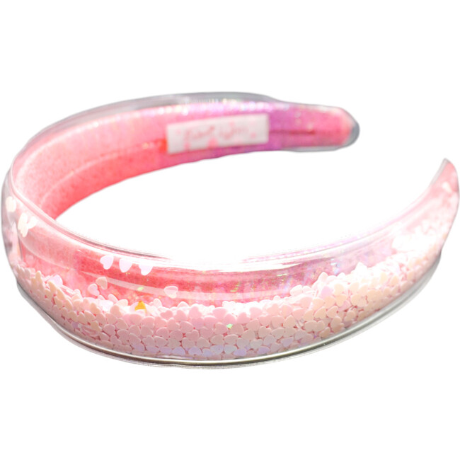 Confetti Heart Headband, Light Pink