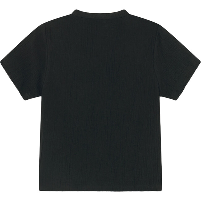 Muslin Shirt, Black - Shirts - 3
