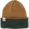 Reversible Beanie, Green/Pecan - Hats - 2