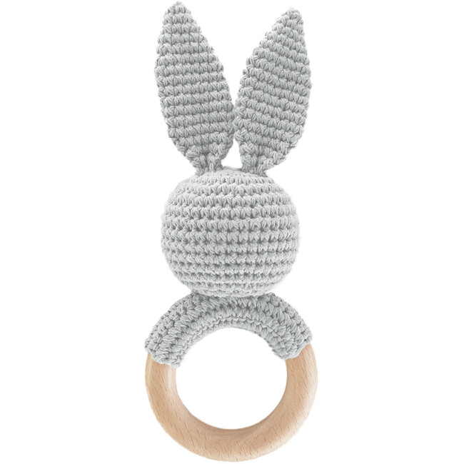 Cotton Crochet Rattle Teether Bunny - Other Accessories - 1