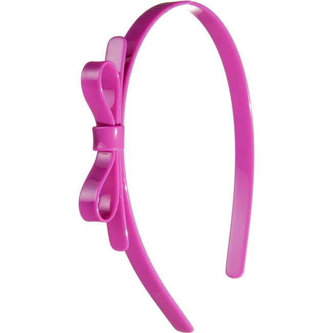 Thin Bow Pink Headband