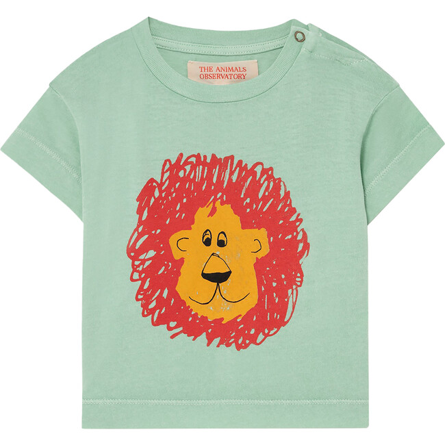 Rooster Baby T-Shirt, Blue Lion