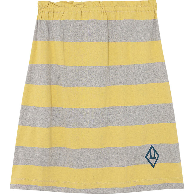 Stripes Kitten Skirt, Grey Stripes - Skirts - 1