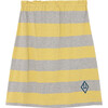 Stripes Kitten Skirt, Grey Stripes - Skirts - 1 - thumbnail