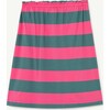 Stripes Kitten Skirt, Pink Stripes - Skirts - 2